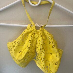 Savage x Fenty Bombshell Broderie Lace Halter Bralette